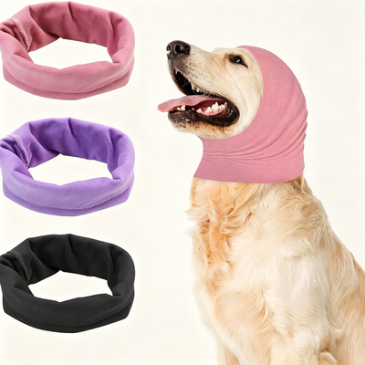Soft Pet Noise‑Reduction Ear Muffs for Dogs & Cats, Hearing Protection for Fireworks Thunder & Loud Noise