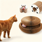 Accordion‑Style Cat Scratcher Board, Foldable Corrugated Cardboard Cat Scratch Toy for Indoor Cats