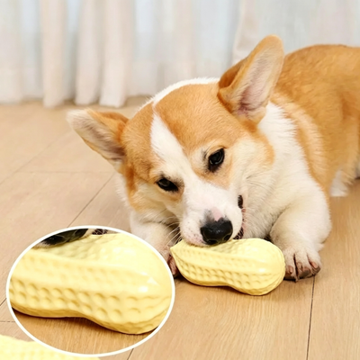 Rubber Vinyl Squeaky Dog Chew Toys for Small Dogs, Teeth Cleaning Boredom Relief Pet Accessories