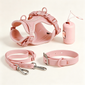 Waterproof Anti-Tear Dog Harness Collar Leash & Poop Bag Holder Set, Adjustable Outdoor Walking Pet Kit