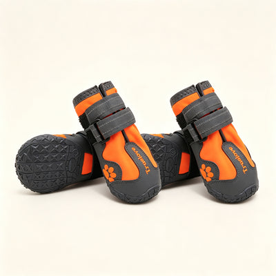 Waterproof Dog Shoes for Large Dogs, Non-Slip Dog Boots with Adjustable Velcro for Outdoor Walking and Night Use