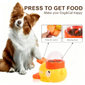 Pet Puzzle Treat Dispenser Toy, Cartoon Duck‑Shaped Interactive Slow Feeder, Non‑Slip Mental Enrichment Toy for Dog & Cat Training