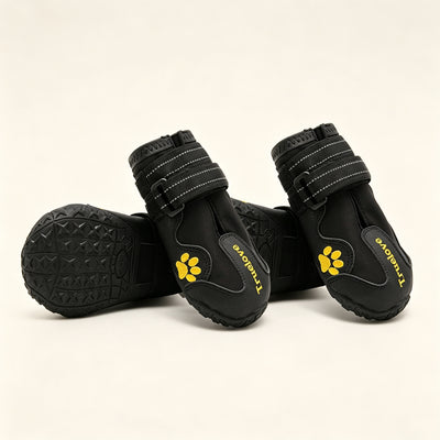 Waterproof Dog Shoes for Large Dogs, Non-Slip Dog Boots with Adjustable Velcro for Outdoor Walking and Night Use