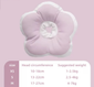 Soft Cat Recovery Collar, Flower-Shaped Adjustable Elizabethan Cone for After Surgery and Wound Healing