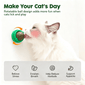4‑Pack Catnip & Silvervine Lickable Balls, Natural Edible Chew Toys for Cats, Wall‑Attach Play Treat Balls