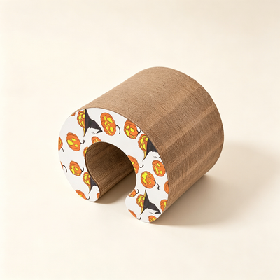 Accordion‑Style Cat Scratcher Board, Foldable Corrugated Cardboard Cat Scratch Toy for Indoor Cats