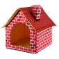 Chimney Style Pet Villa House for Cats & Small Dogs