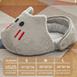 Cute Semi-Enclosed Cat Nest Bed, All Season Soft Plush Pet Mat for Cats & Small Dogs